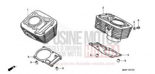 CYLINDRE VT600CW de 1998